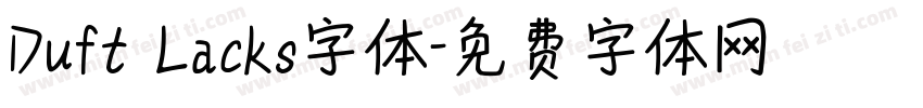 Duft Lacks字体字体转换